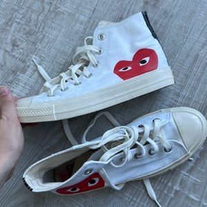Commes does garçons x converse sneakers